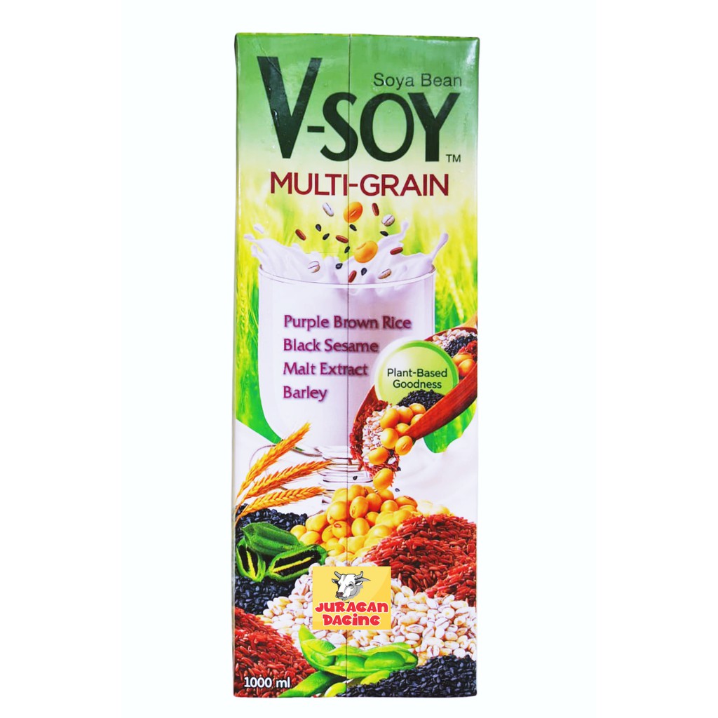 Jual V Soy Susu Kedelai Multi Grain Soy Milk Uht L Shopee Indonesia