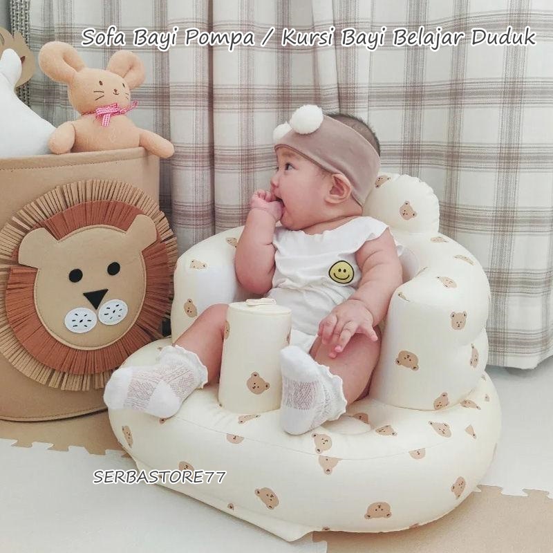Jual Sofa Kursi Makan Bayi belajar duduk balon Baby Chair Model Tiup M16 Shopee Indonesia