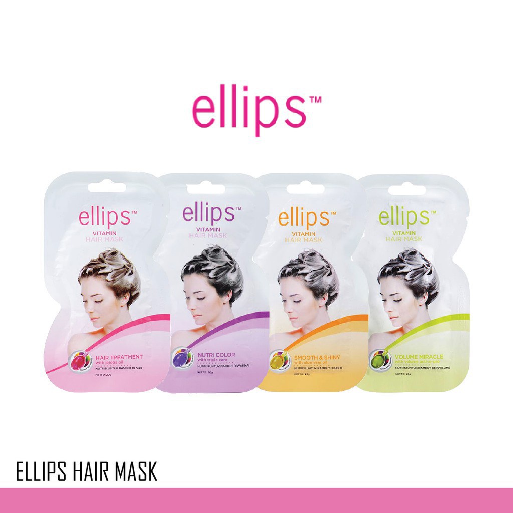 Jual Ellips Vitamin Hair Mask - Sachet 20 gram | Shopee Indonesia