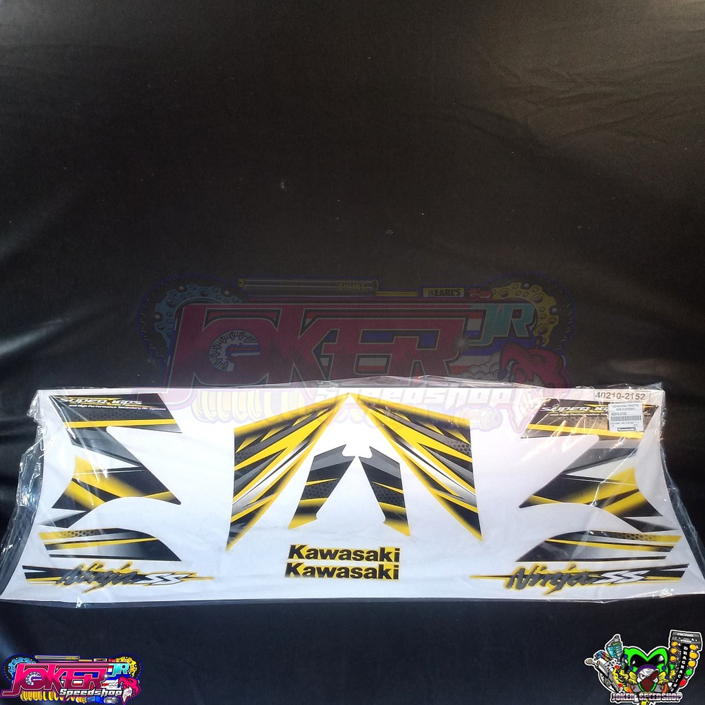 Jual Stiker stripping Motor ninja ss 2014 kuning ninja r ss original ...
