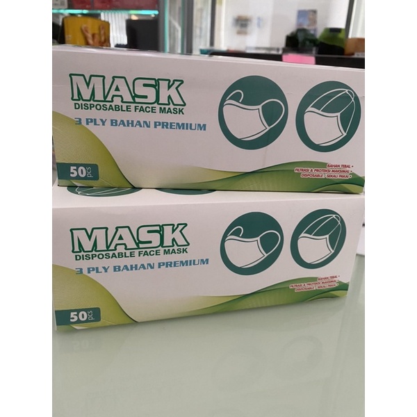 Jual Masker 3 Ply ( 1 Box Isi 50pc) | Shopee Indonesia