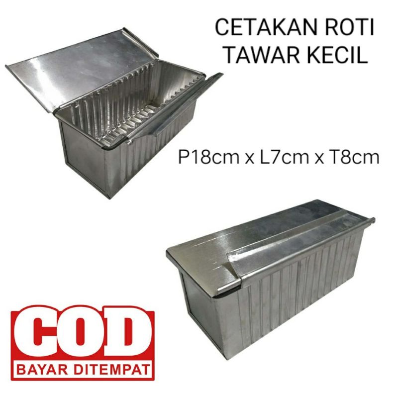 Jual Loyang roti tawar kecil/Cetakan roti tawar ukuran bahan Alumunium ...