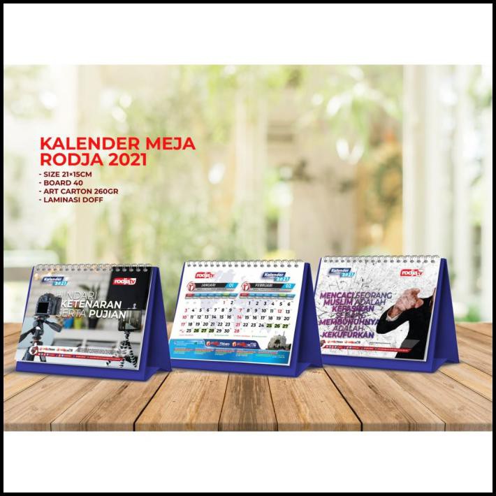 Jual Rd Kalender Meja Rodja Tahun 2021 Masehi Plus Hijriah 1422 Shopee Indonesia 8260