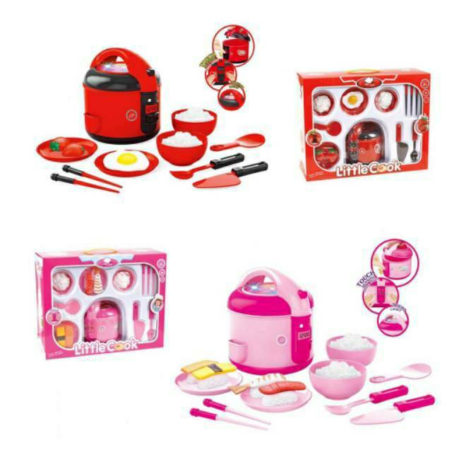 Jual Mainan Kitchen Set Rice Cooker Atau Pemasak Nasi Set Lengkap Music