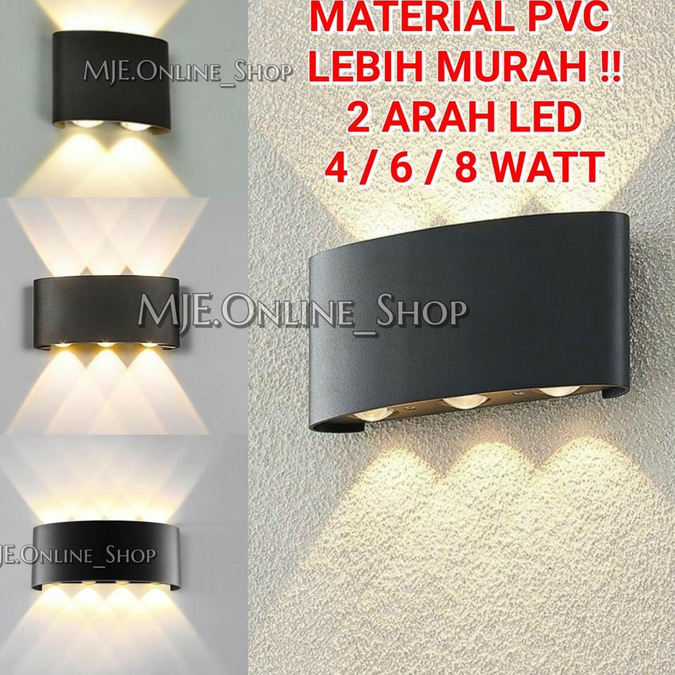 Jual Lampu Dinding Taman Led 2 Arah 4 6 8 Watt Pvc Wall Light