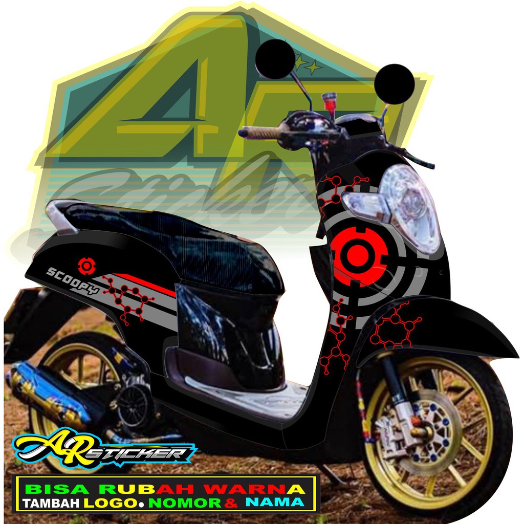 Jual Decal scoopy Decal Scoopy full body Full Blok Decal Scopy Dekal ...
