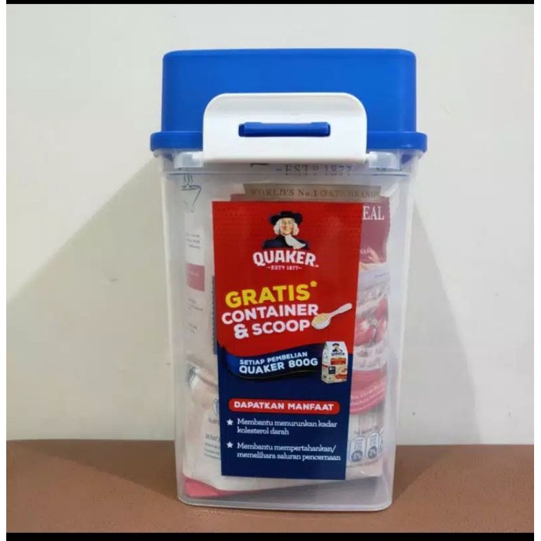 Jual QUAKER INSTANT OATMEAL 800 gram BONUS CONTAINER SCOOP | Shopee ...