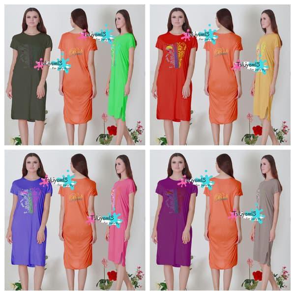 Jual Daster Bali Bambu Kaos Adem Longdress Maxi Jumbo Fit to XL - Hitam ...