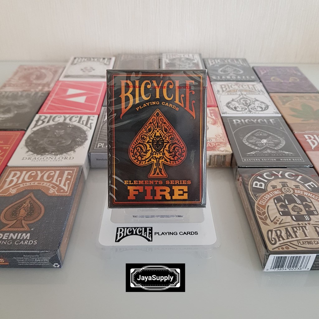 Jual Kartu Remi Bicycle Playing Card Sulap Import USA Original FIRE ...