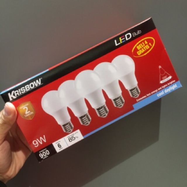 Jual Krisbow Set Bohlam Lampu Led Pcs Watt Watt Watt Watt Shopee Indonesia