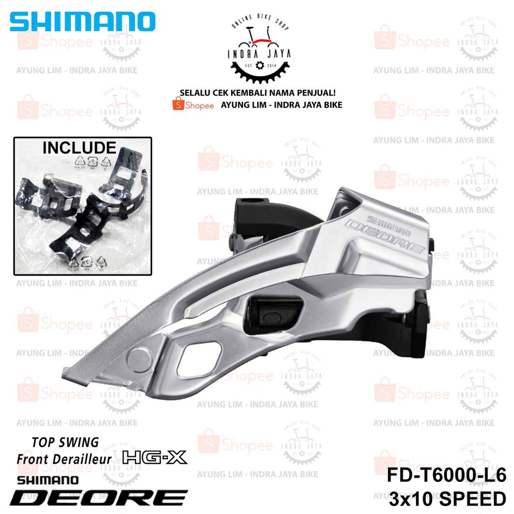 Deragliatore Shimano Deore FD-M670 A 3x10 - Morsetto 34,9 Mm, Dual Pull Per MTB E Trekking