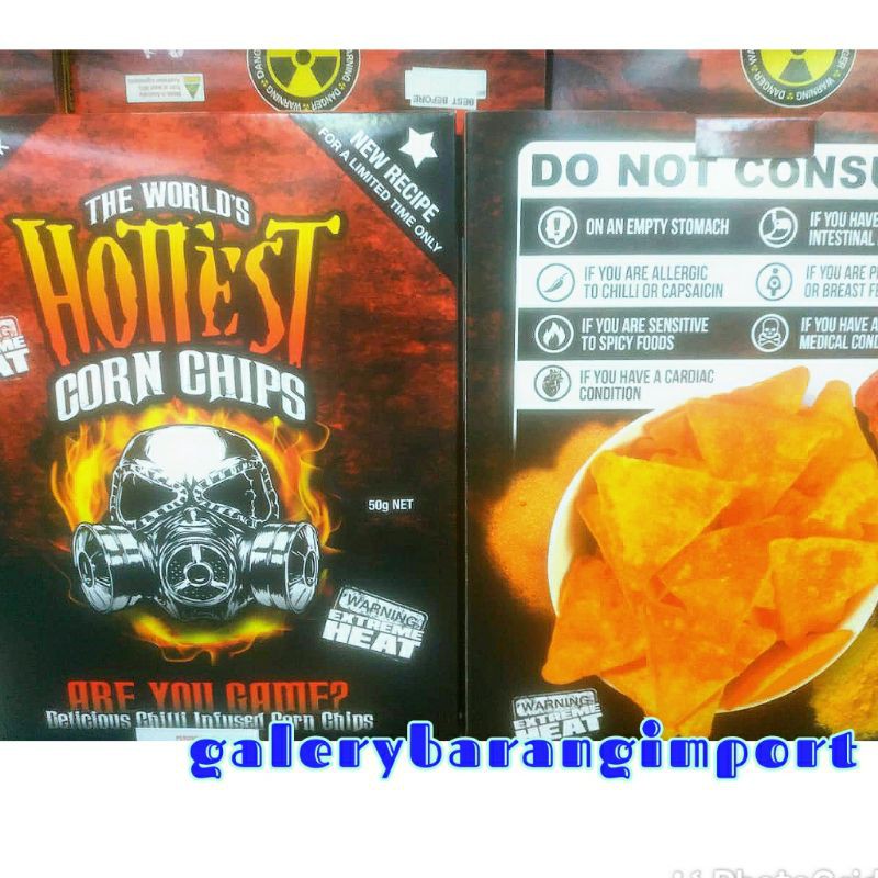 Jual World Hottest Corn Chips snack terpedas di dunia original / BBQ, buktikan sendiri Shopee