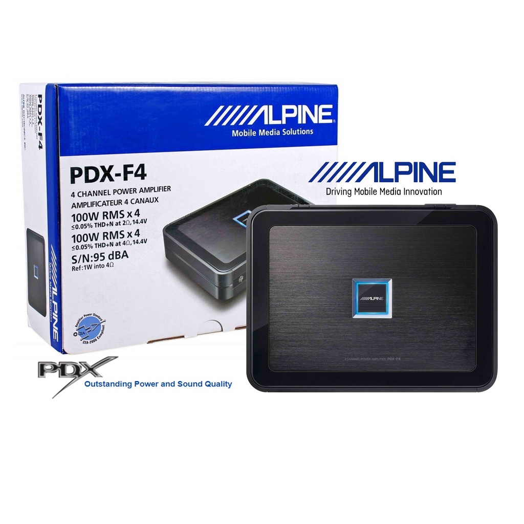 ALPINE アルパイン デジタルパワーアンプ PDX-F4（ALPINE PDX