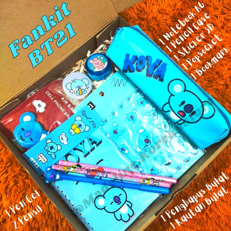 Jual TERMURAH Paket Alat Tulis BT21 Gift Box BT21 / Hampers BT21 ...