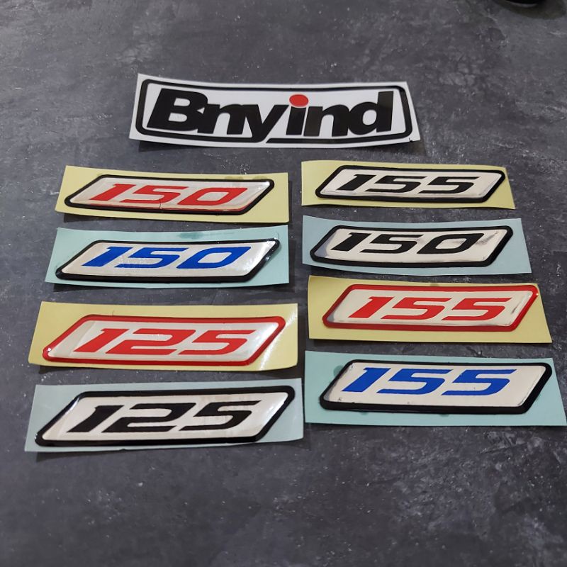 Jual STICKER EMBLEM 125 150 155 TIMBUL | Shopee Indonesia