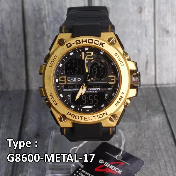 Jual JAM TANGAN PRIA G SHOCK G8600 METAL KEPALA BESI Shopee Indonesia