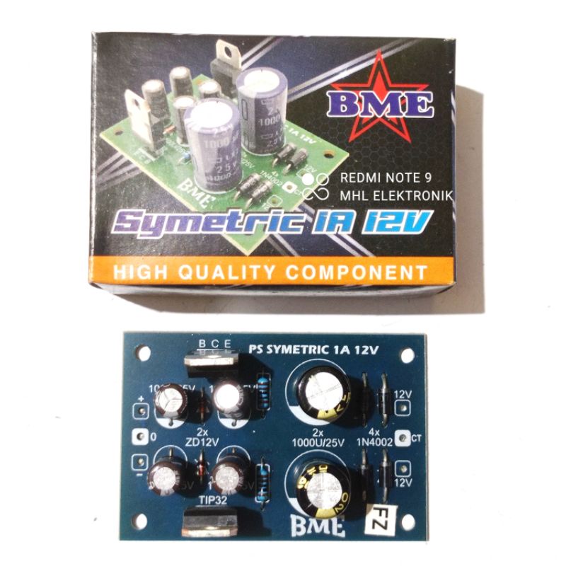 Jual Kit Power Supply Simetris 12 Volt CT 1A BME | Shopee Indonesia