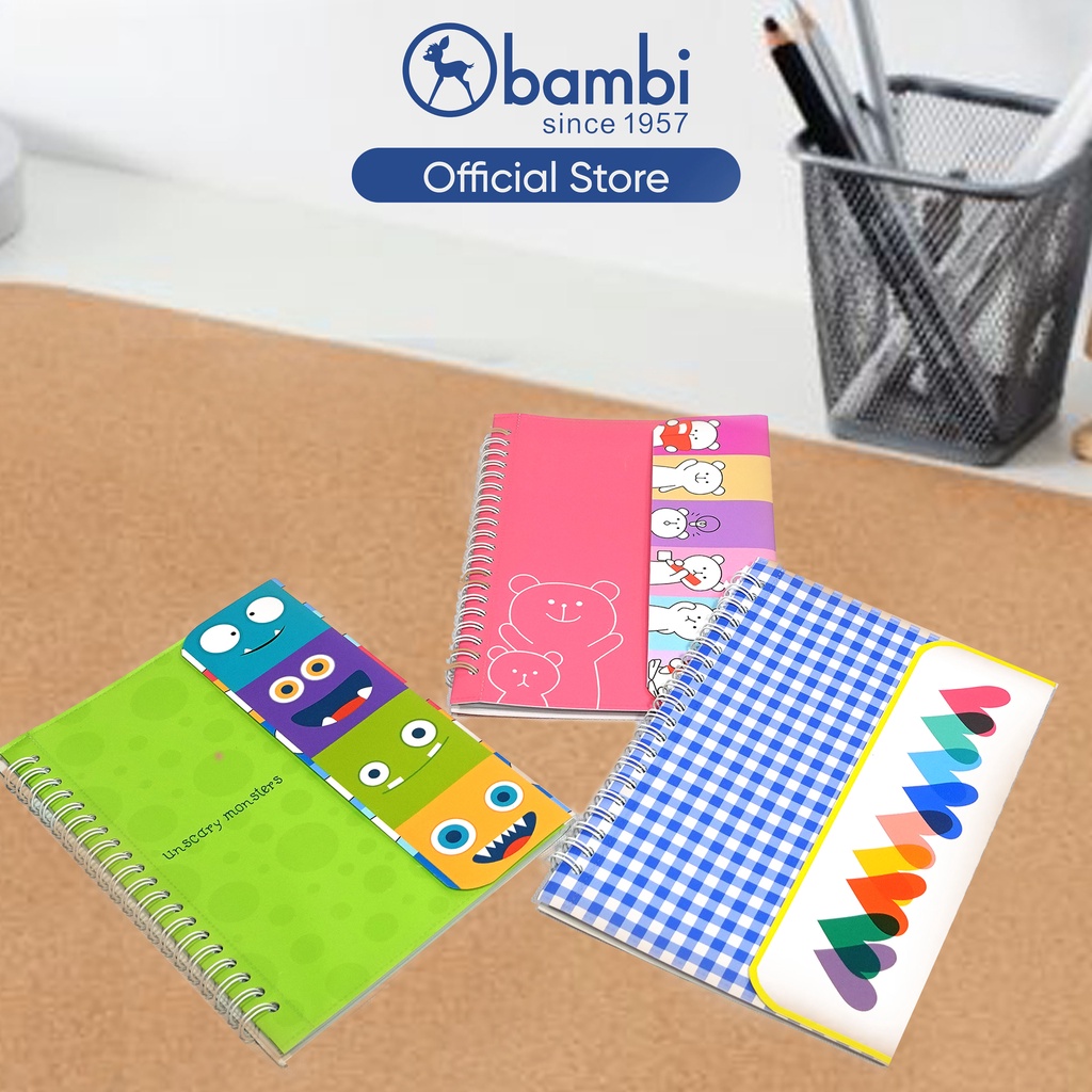 Jual Bambi Notebook A5 Spiral / Notebook Spiral / Buku Spiral A5 / Buku ...