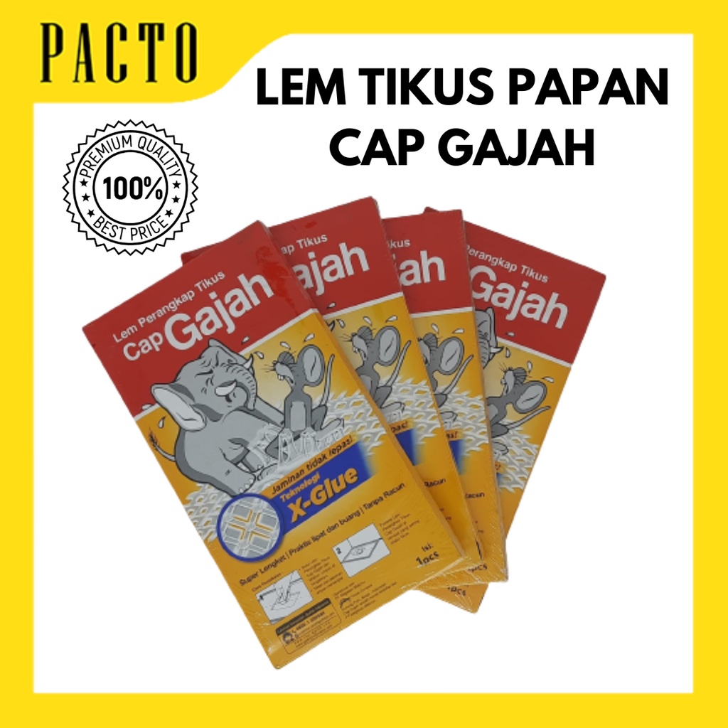 Jual Lem Tikus Papan Cap Gajah Super Lengket Praktis dan Tidak Beracun