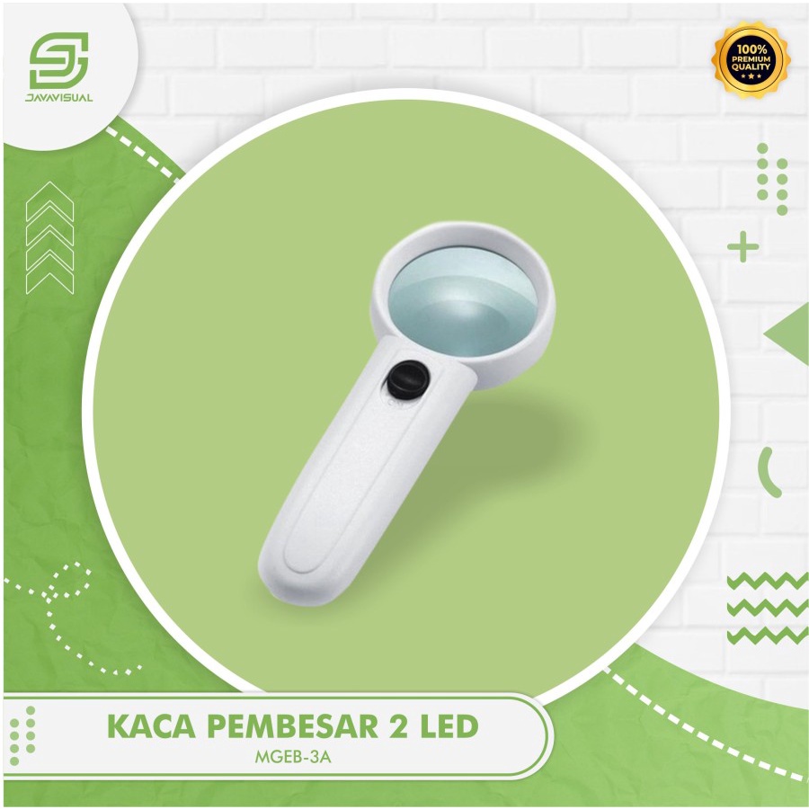 Jual KACA PEMBESAR EXCLAMATION 2 LED (MG6B-3A) | Shopee Indonesia