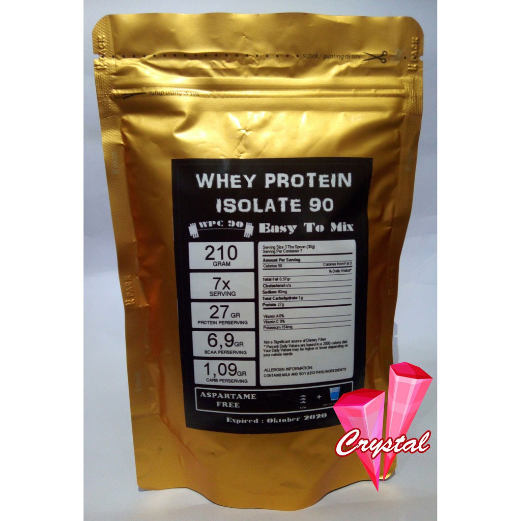 Jual Whey Protein Isolate WPI 90 (210 GR) Shopee Indonesia