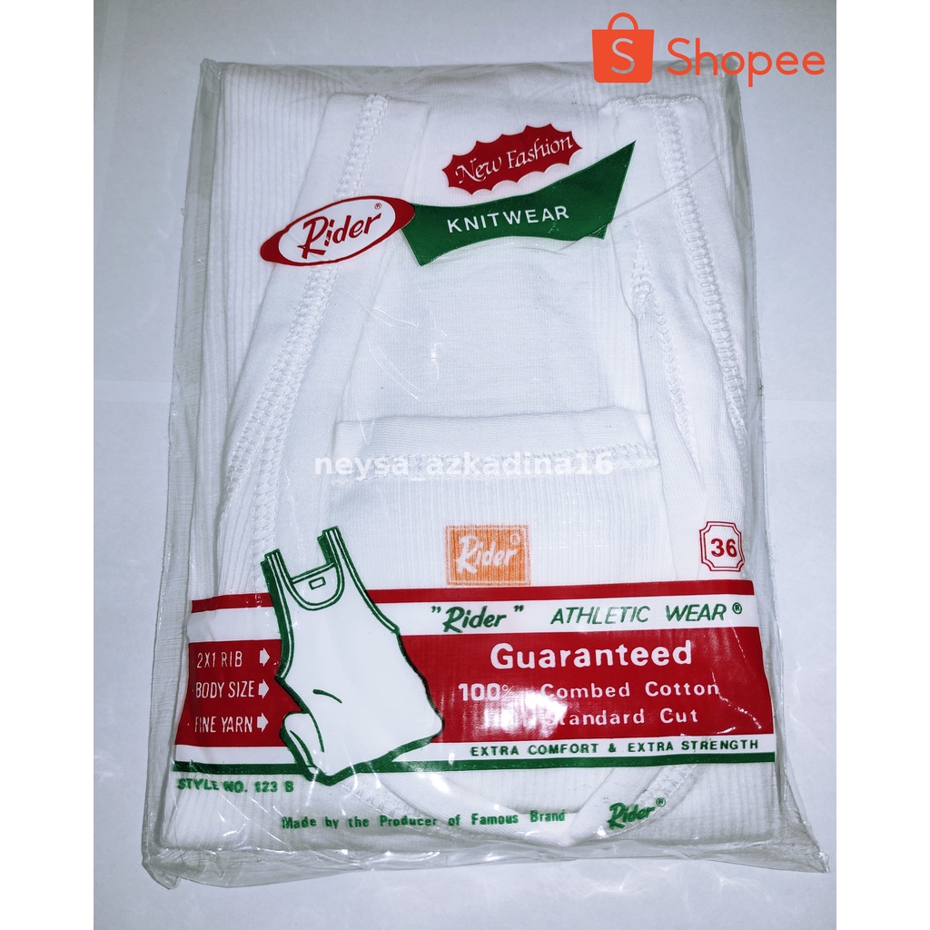 Jual Singlet Rider Pria Dewasa R123B Kaos Dalam Warna Putih Neysa16 ...