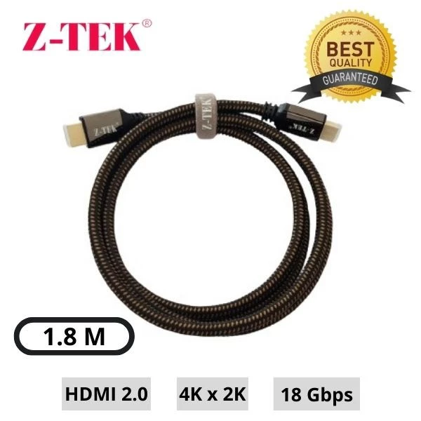 Kabel HDMI 2.0 High Speed HDMI Cable with Ethernet 1.8 meter ZTEK