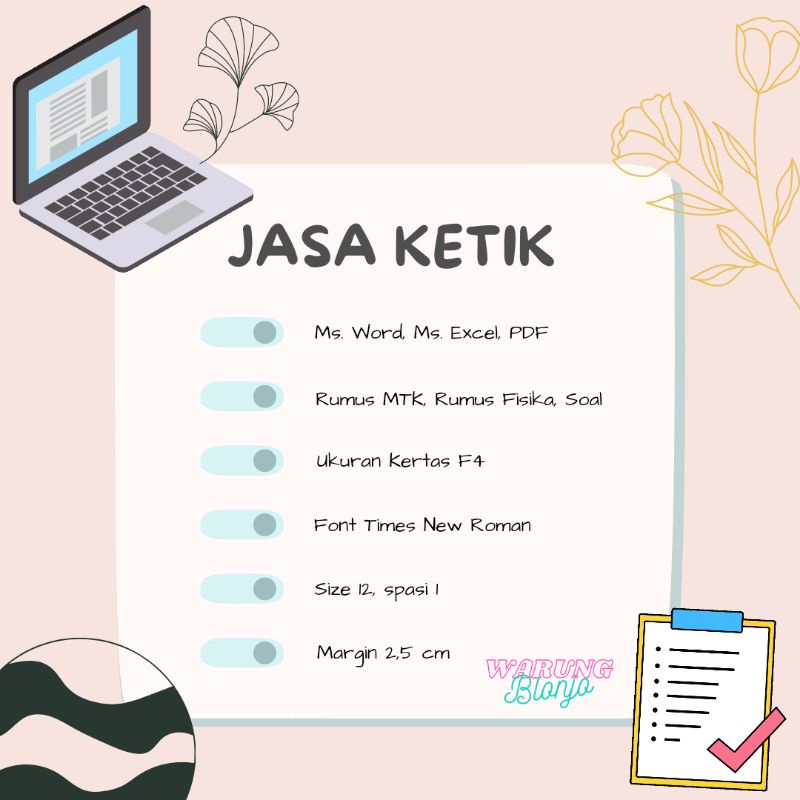 Jual JASA KETIK WORD EXCEL PDF RUMUS | Shopee Indonesia