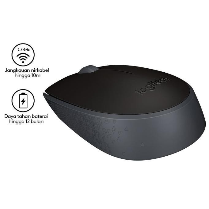 Jual MOUSE WIRELESS LOGITECH M171 HITAM ORIGINAL MURAH | Shopee Indonesia