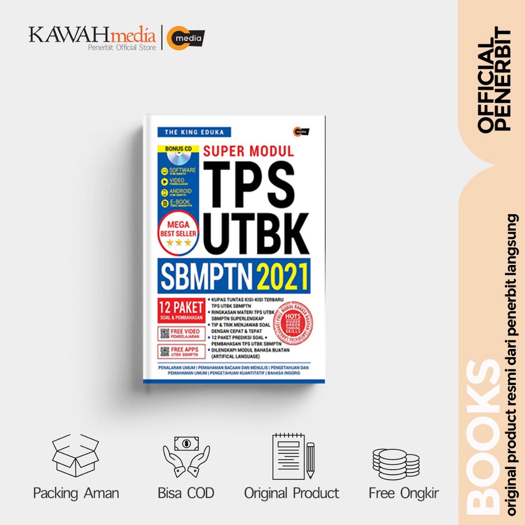 Jual Buku Referensi - Super Modul TPS UTBK SBMPTN 2021 - Cmedia - The ...