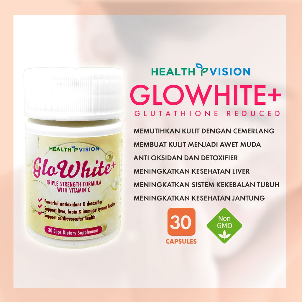 glowhite glutathione Jual GLOWHITE L-GLUTATHIONE REDUCED 500MG SPECIAL FORMULA PEMUTIH KULIT  DETOX ANTI OKSIDAN