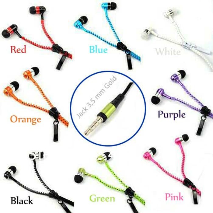 Jual G636 HEADSET ZIPPER ZR54 / HANDSFREE RESLETING EARPHONE ZIPER ...