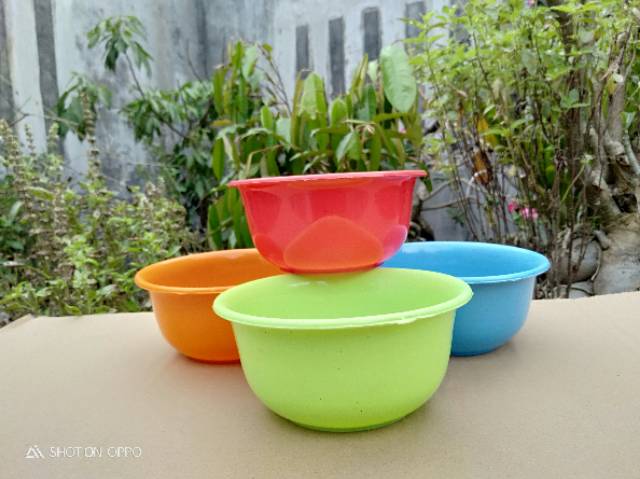 Jual 12 Pcs 1 Lusin Mangkok Plastik Warna Clara 12 Cm Shopee Indonesia