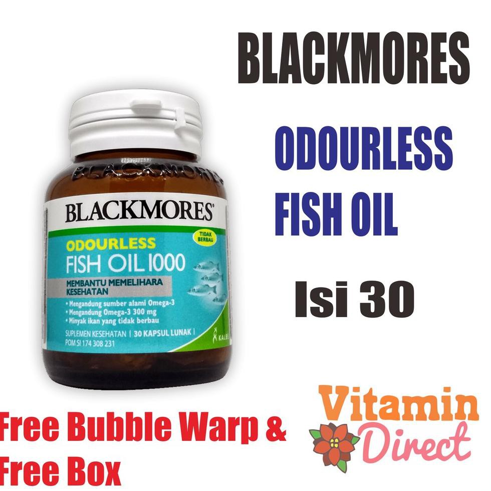 Jual Populer Blackmores Odourless Fish Oil 1000mg Kalbe 30 Kapsul