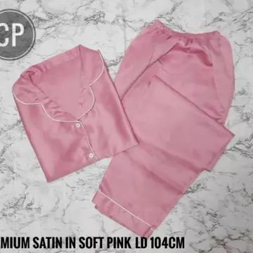 Piyama CP Satin Dewasa Ukuran Standar Piyama Celana Panjang Satin Polos