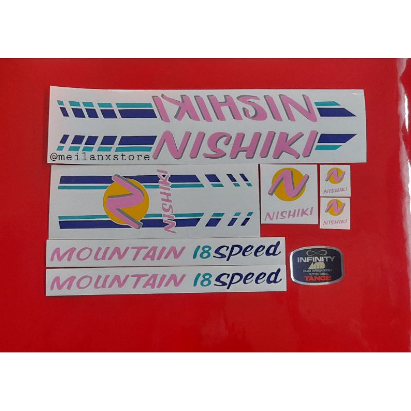 nishiki bike stickers