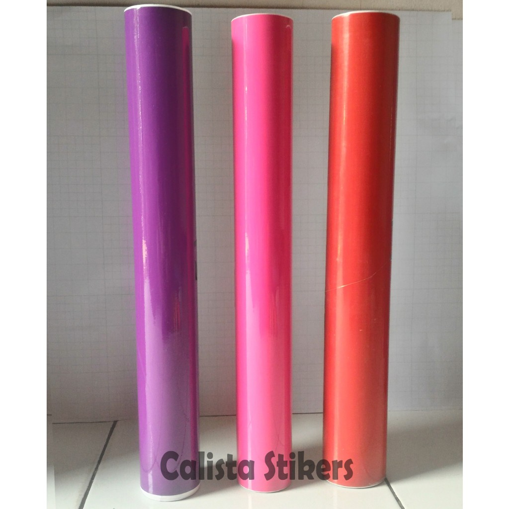Jual Stiker Skotlet warna Ungu ( violet )/ Pink/ Merah ( Red ) glossy ...