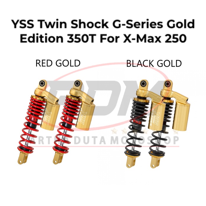 Jual YSS Twin Shock G-Series Gold Edition For X-Max 250 | Shopee Indonesia
