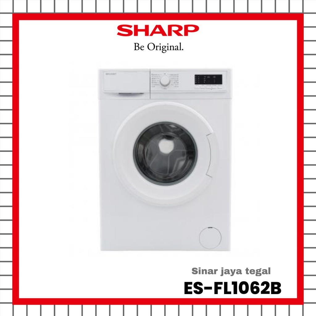 Jual MESIN CUCI SHARP ES-FL1062B FRONT LOADING 6 KG | Shopee Indonesia