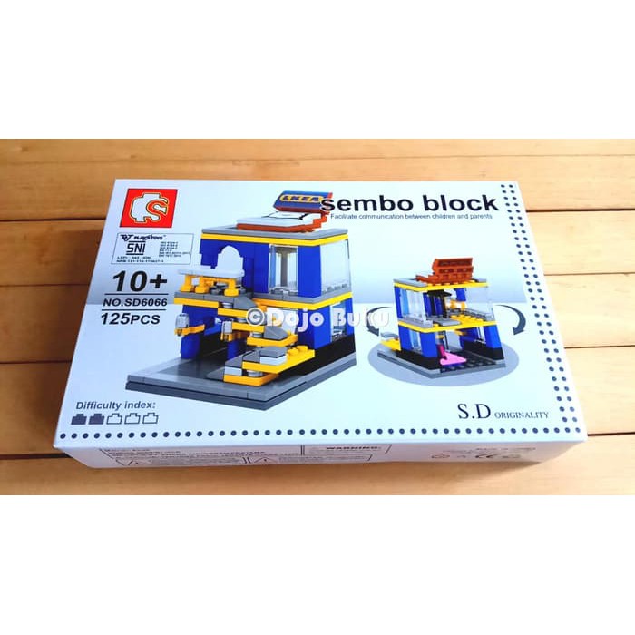 Jual Lego Bangunan Toko Furniture IKEA Sembo Block | Shopee Indonesia