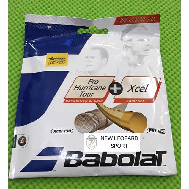 Senar Tenis BABOLAT HYBRID PRO HURRICANE TOUR XCEL