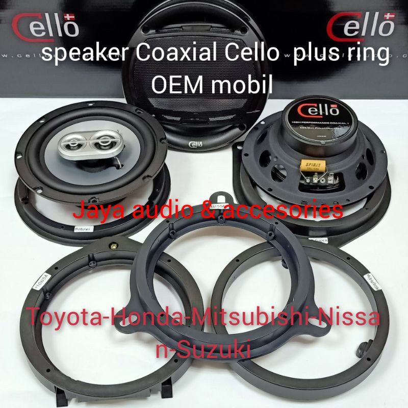 Jual Speaker Coaxial Cello 6.5inch plus Ring Speaker | Shopee Indonesia