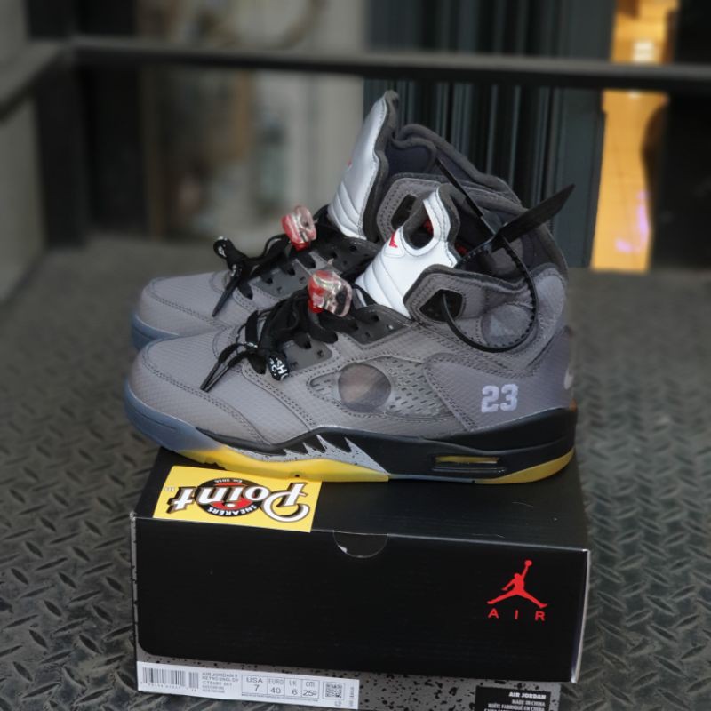 Jual Nike Air Jordan 5 Retro SP X Offwhite Black Muslin | Shopee