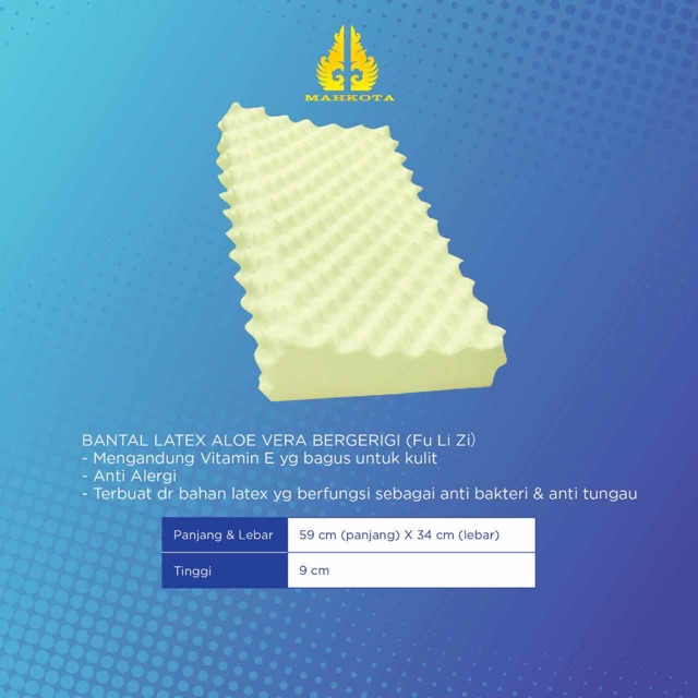 Mahkota latex pillow sales