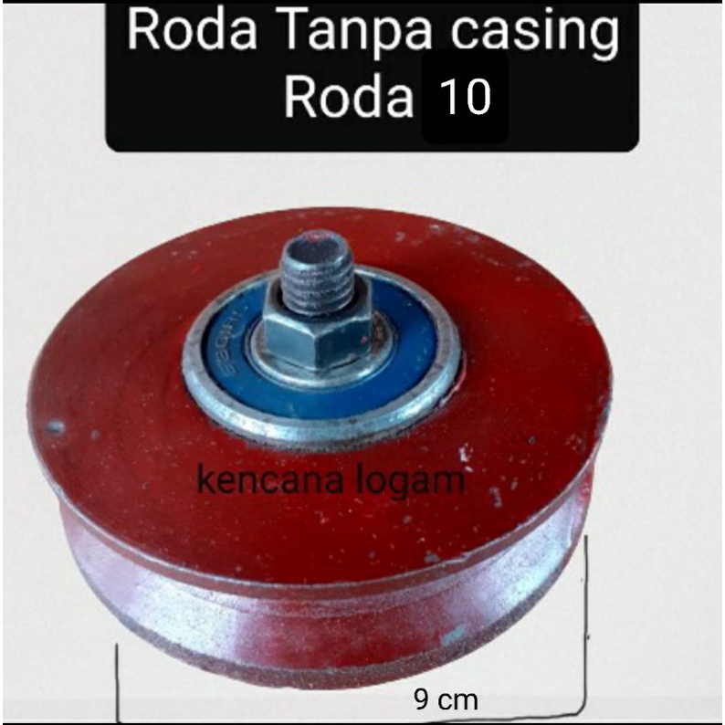 Jual Roda besi cor tanpa casing roda 10 roda only pengganti roda pagar ...