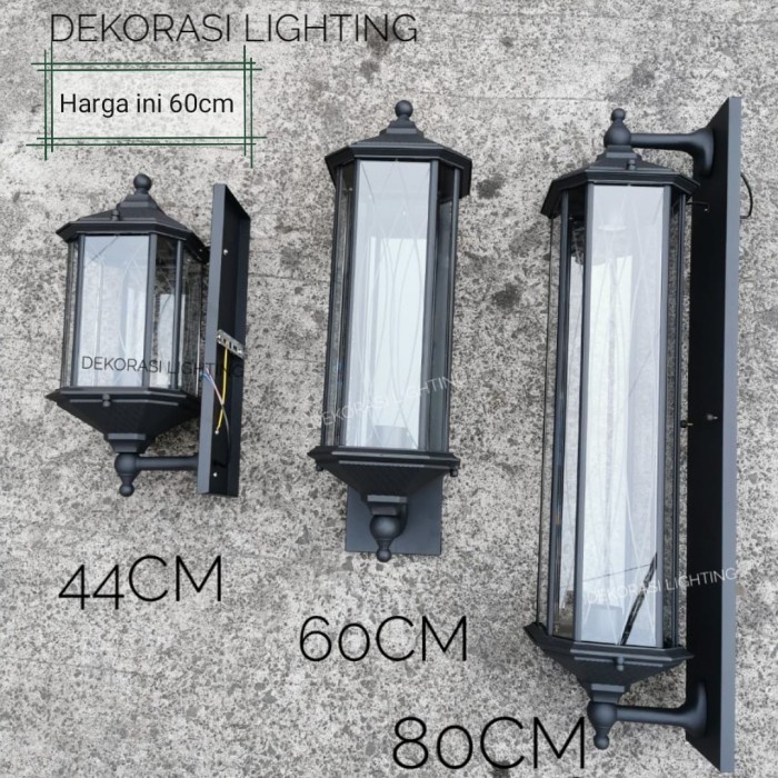 Jual Lampu Hias Tembok Lampu Dinding Taman Tinggi 60Cm Waterproof Outdoor Pagar Pilar E27 Dek