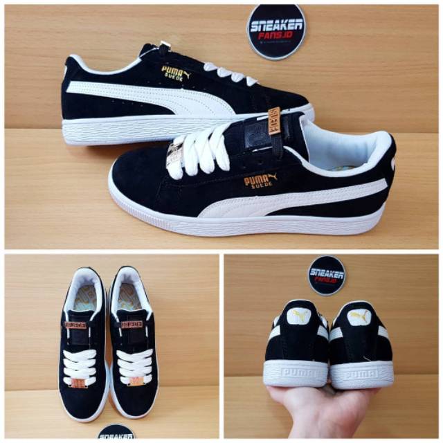 Sepatu Puma Suede 50th Anniversary Black White