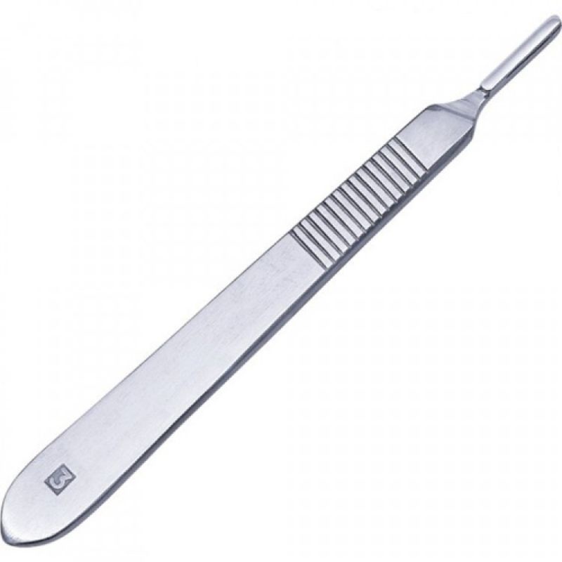 Jual scalpel handle no 3 / no 4 bisturi gagang pisau bedah operasi ...
