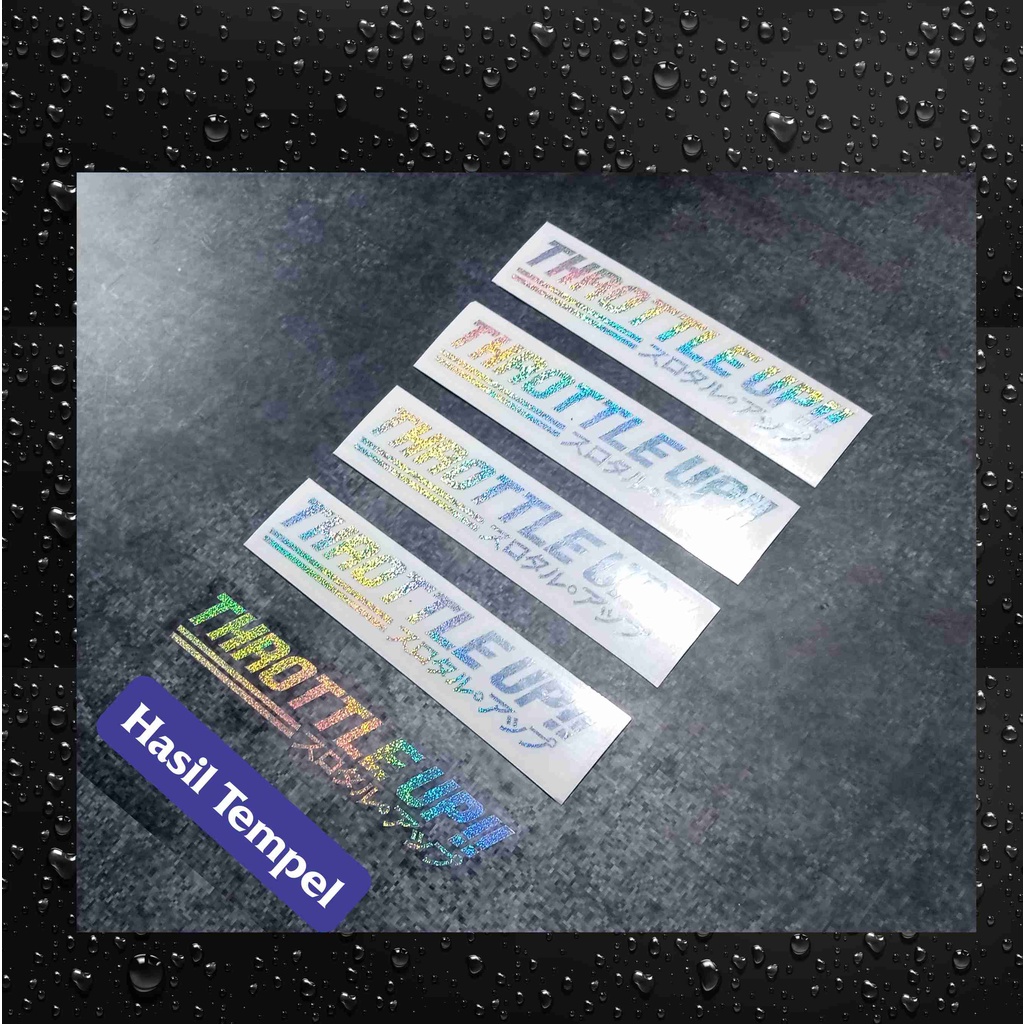 Jual STICKER THROTTLE UP CUTTING STIKER | Shopee Indonesia