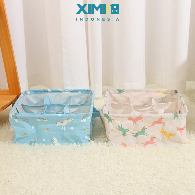Jual Tempat Penyimpanan Kain Unicorn Printing Square dengan 9 ...